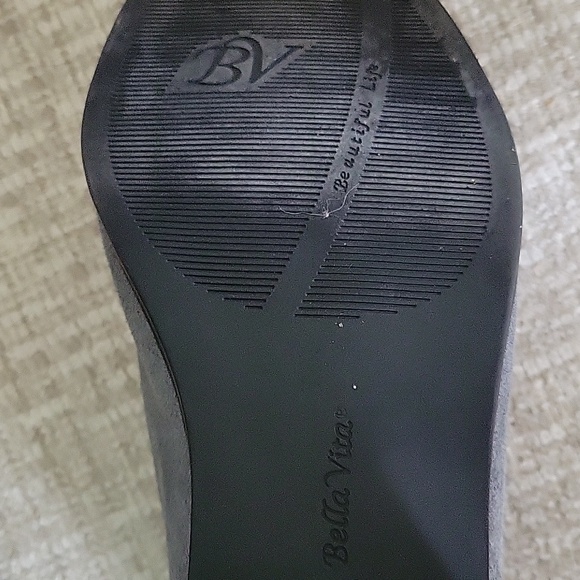 Bella Vita Gray Suede Ankle Boots - Picture 6 of 6